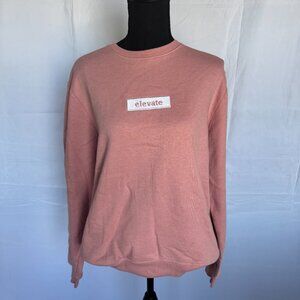 Pink Sweatshirt Elevate Size Large San Francisco Work Shirt Brand 0289